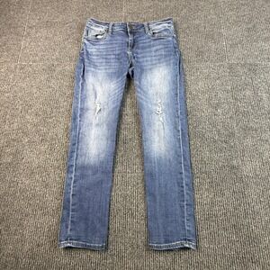 Kut from the Kloth Size 6 Petite Boyfriend Jeans Medium Wash Distressed SP017PD4